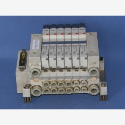 SMC VQ1101-51 pneumatic block for 6 x 10mm